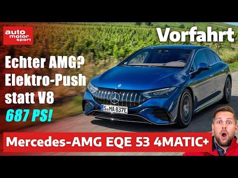 Mercedes-AMG EQE 53 4MATIC+ - Echter AMG ohne V8, aber mit 687 Elektro-PS? I auto motor und sport