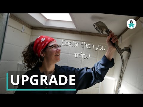 RV SHOWER UPGRADE: New Oxygenics Fury head and faucet