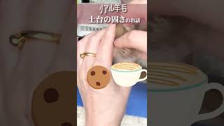 【リアル羊毛】初心者さんのお悩みポイント「土台の固さ」について #woolfelting #ハンドメイド #ニードルフェルト #cat