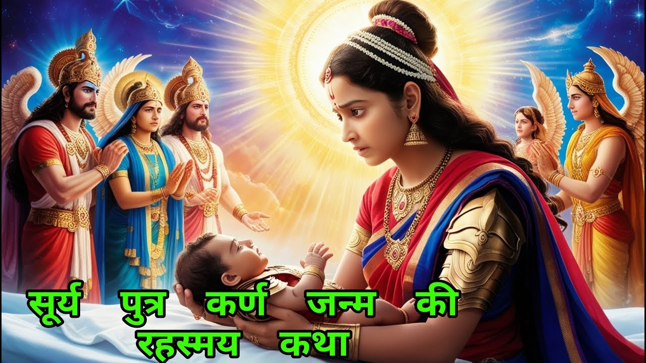 सूर्य पुत्र कर्ण जन्म की रहस्मय कथा। #kahaniaajki #mahbharat