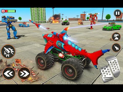 Monster Truck Robot Shark Game | Android & ios Gameplay #CombatStudio