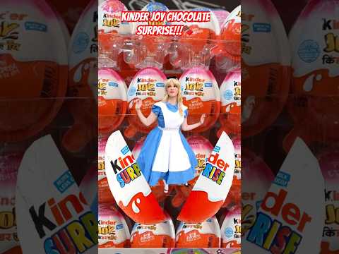 Kinder Joy Chocolate Surprise Inside Egg🥚🍫#aliceinwonderland#viralvideo#fyp#shortclips#trending