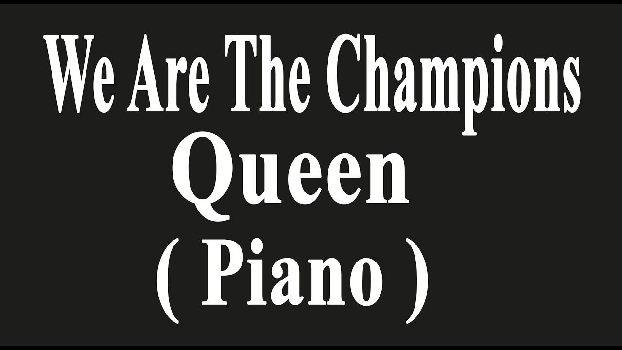 We Are The Champions - Queen Karaoke Version