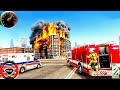 Fire Truck City Rescue Simulator US Emergency 911 Ambulance Driving 3D Android GamePlay