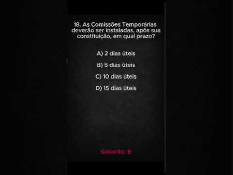 QUESTÃO REGIMENTO INTERNO DA CÂMARA MUNICIPAL DE ESTEIO/RS#esteiors#SimuladoEsteio