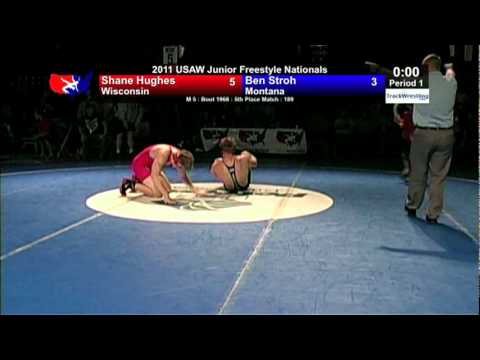 Junior Freestyle 5th 189 - Shane Hughes (WI) vs. Ben Stroh (MT)