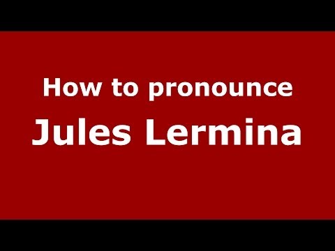 How to pronounce Jules Lermina (French/France) - PronounceNames.com
