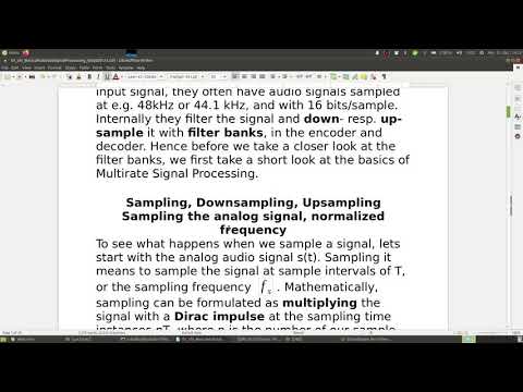 Lecture Audio Coding, part 1, Introduction
