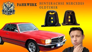 Mercedes R107/W126: Wymiana gumy mocowania tylnego zawieszenia