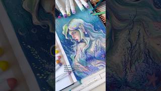 Drawing a Mermaid | Mixed Media Process with Ohuhu Art Supplies