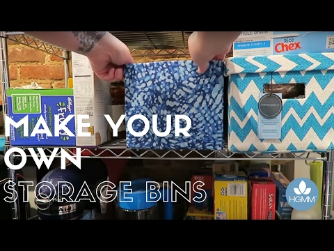 Part of a video titled How to Make Storage Bins - Any Color, Any Size - YouTube