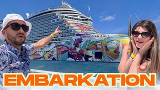 FIRST 24 HOURS ONBOARD NCL AQUA | NORWEGIAN NEWEST CRUISE SHIP