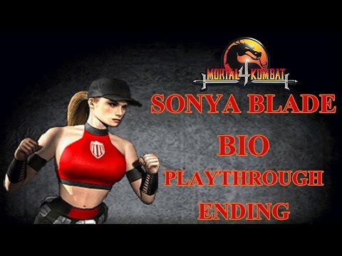 Mortal Kombat 4 - Sonya Ultimate Playthrough + BIO & Ending