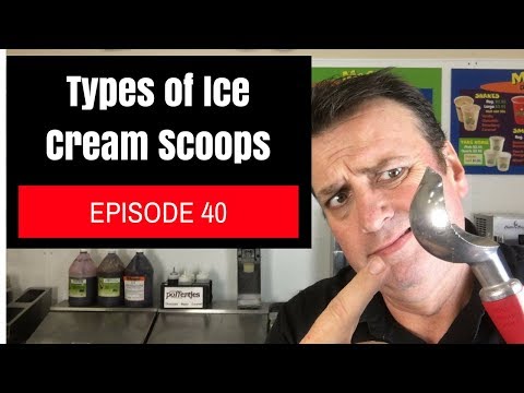 Types of ice cream scoops