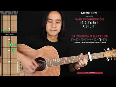 Memories Guitar Cover Maroon 5 🎸|Tabs + Chords|