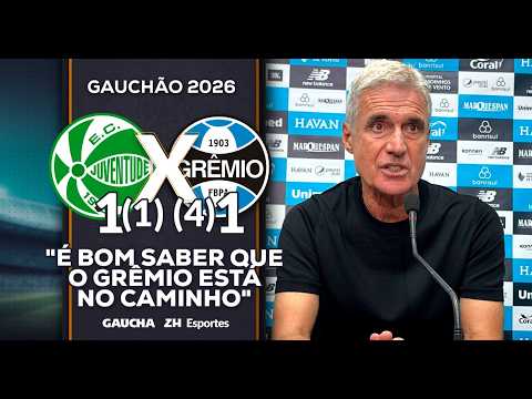 LUÍS CASTRO CONVOCA TORCIDA PARA AS FINAIS DO GAUCHÃO | JUVENTUDE 1 (1) x (4) 1 | 22/02/2026