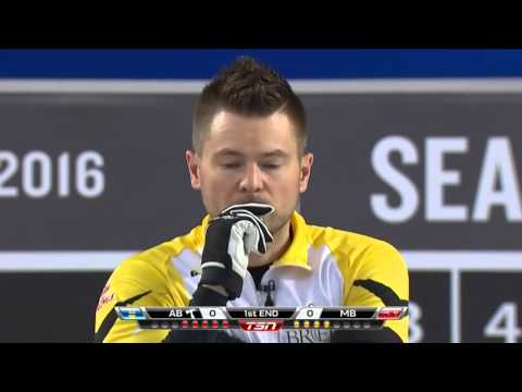 Koe (AB) vs. McEwen (MB) - 2016 Tim Hortons Brier (Draw 7)