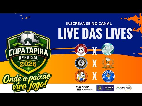 AO VIVO 🔴 | Rodada Ouro – Copa Tapira de Futsal | 21/01/2026