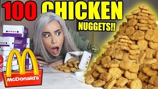 EXTREME 100 CHICKEN NUGGET CHALLENGE!!