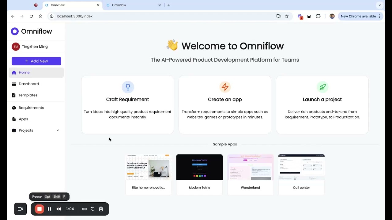 Omniflow - the AI-powered Product Development Platform for Teams