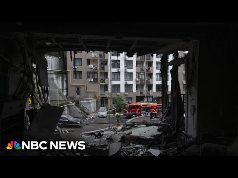 Russia launches attack on Kyiv hours before NATO allies meet on Ukraine support