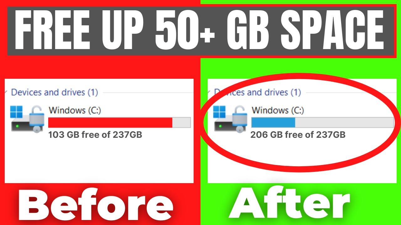 How to FREE UP Disk Space on Windows 11/10/8/7 (Complete Guide)