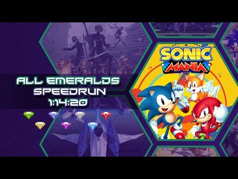 (Outdated) Sonic Mania - Sonic & Tails All Emeralds Speedrun in - 1:14:20