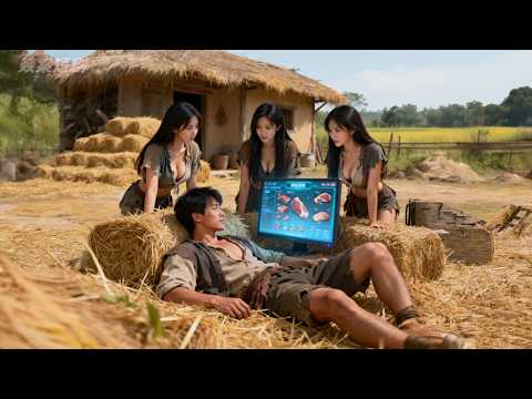 hombre pobre cruza la era del hambre,despierta el sistema,se casa con 3 esposas y come carne por día