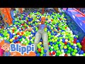 Blippi Visits Indoor Play Place LOL Kids Club Part 1 Educational Videos For Kids