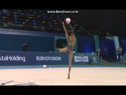 Victoria Mazur (UKR) RG European Championships AA Ball