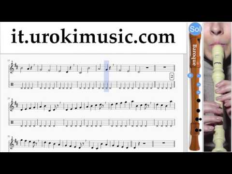 Corso di Flauto Dolce B. Avicii - Wake Me Up Tablature Tab Parte#1 um-a276