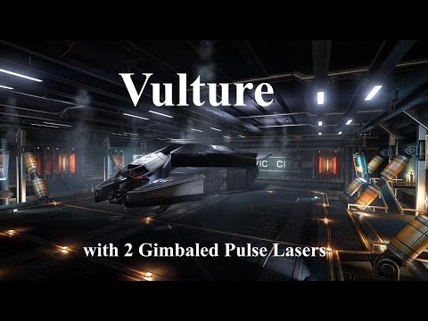 Elite Dangerous - Testing the Vulture with 2 Gimbaled Pulse Lasers