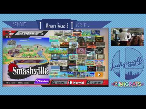 Jax Smash Weekly 5/18/17 - Fil(Mario/Cloud) Vs Afmbot(Donkey Kong) - Wii U Winners R3