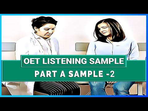 OET LISTENING SAMPLE 2024 - PART A - 2 | MIHIRAA