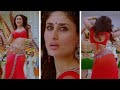 Kareena Kapoor Chammak Challo Item Song 4K Hot Sexy Vertical Edit Red Saree Navel Face