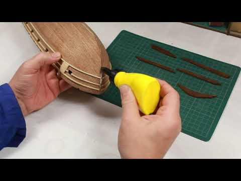 CASCO-31- Cómo colocar la roda y la quilla. HMS BEAGLE - Modelismo Naval