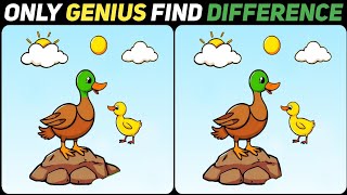 Only 1% 🧠 Intelligent People Can Spot the 3 Differences! 🔍🤔