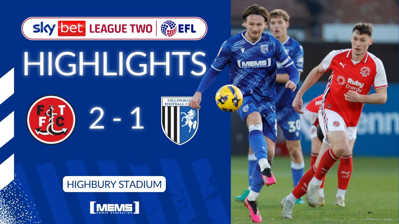 Fleetwood vs Gillingham Goals and Key Moments Season 2025/2026