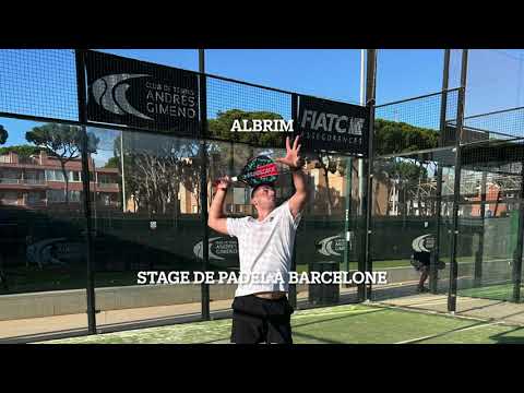 Albrim en stage de padel à Barcelone