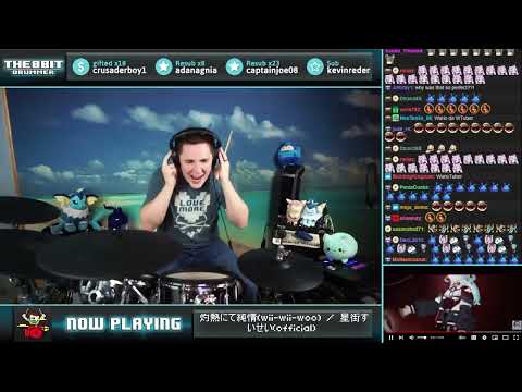 The8BitDrummer // Hoshimachi Suisei - Shakunetsu nite Junjou(wii-wii-woo)