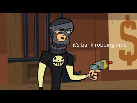 Duncan, Harold & Heather rob a bank!!!!