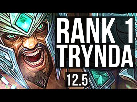 TRYNDA vs FIORA (TOP) | Rank 1 Trynda, 4/1/3, 1.1M mastery | JP Challenger | 12.5