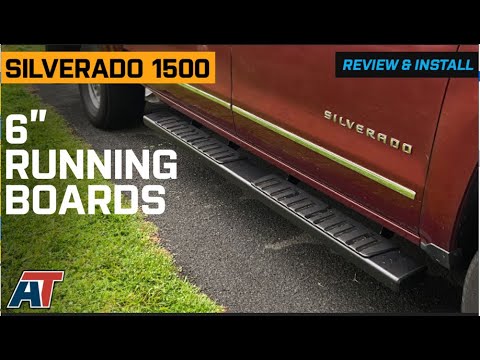 2007-2018 Silverado 1500 6-Inch Running Boards; Black Review & Install