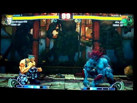 kneedragger555 (Guile) VS dfw jay (Blanka) SF4 G1 Championship XBL