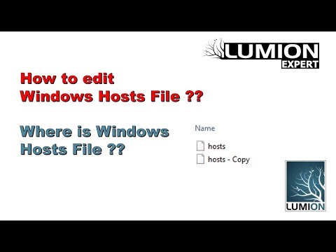 How to edit windows hosts file, where is windows hosts file