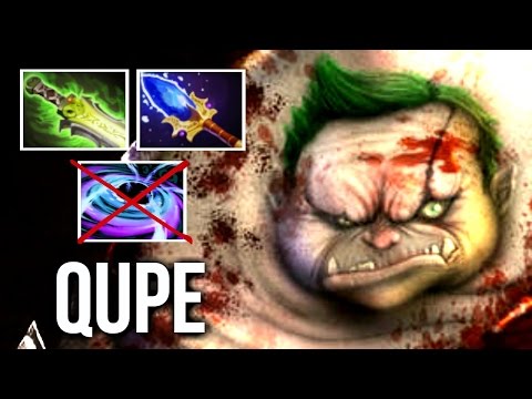 Insane Pudge Amazing Hook by Qupe vs Invoker Epic Intense Gameplay 7k MMR Dota 2