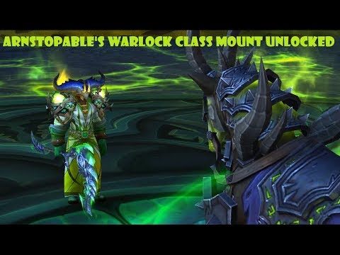 Netherlord's Chaotic Wrathsteed Legion Warlock Class mount unlocked. patch 7.2