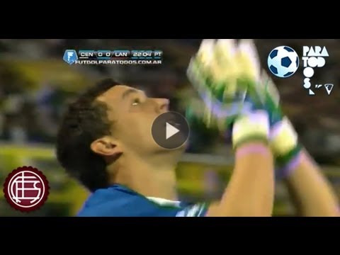 Penal y expulsión. R. Central - Lanús . Fecha 10. Torneo Inicial 2013. Fútbol Para Todos