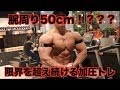 加圧で狙う腕周り50cm超え