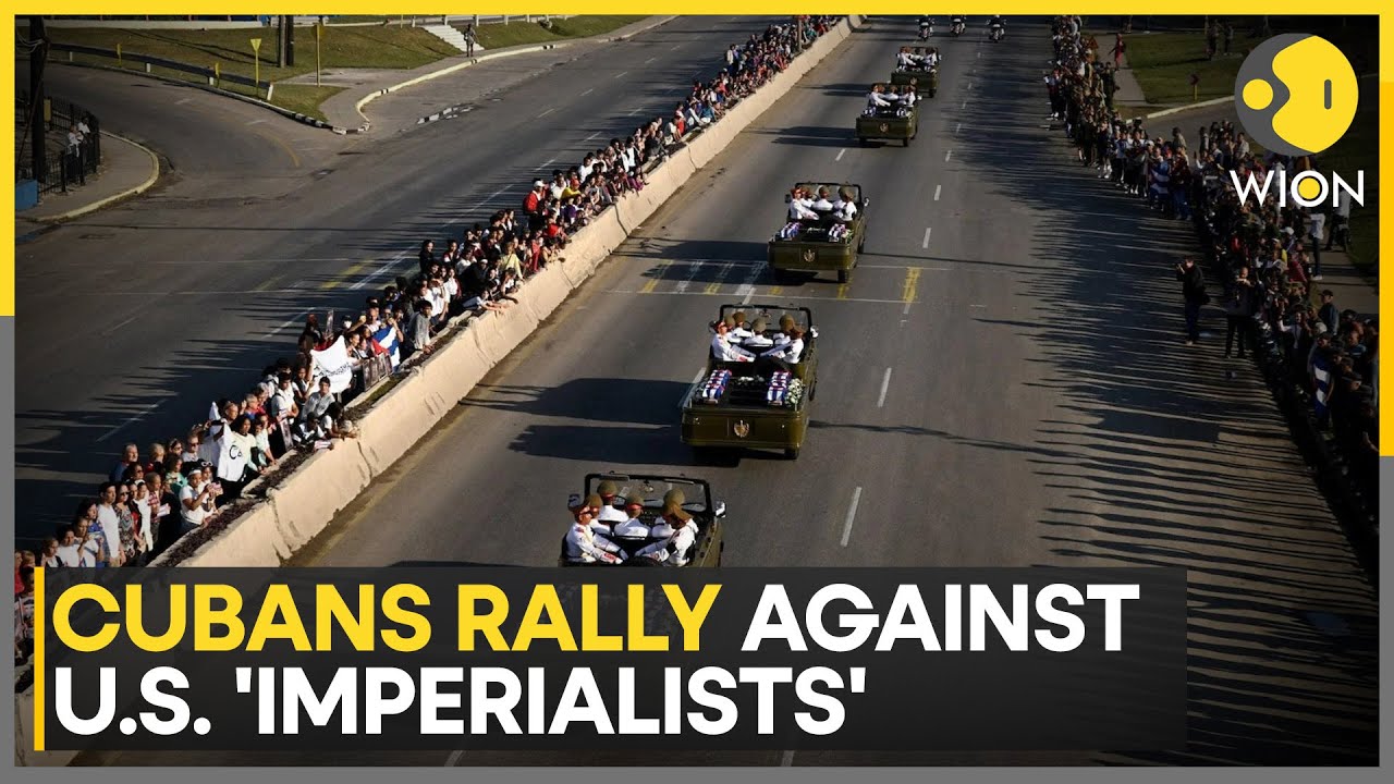 Cuba vs U.S.: Thousands Rally Outside US Embassy in Havana | WION News